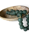 Ghanaian Glass Beads Imported - Teal