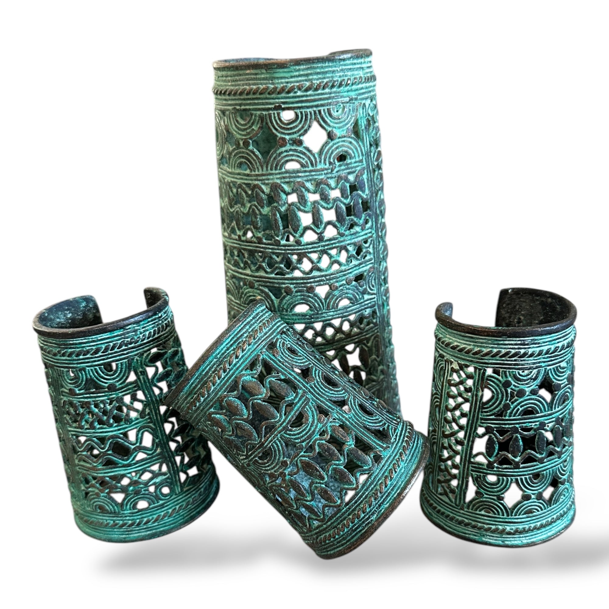 Cuff Bracelet - West African Benin Bronze