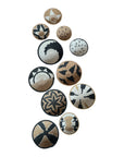 Rwanda Basket Wall Decor Set - 11 Piece Tan/Black/White (Sisal Imported)