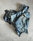 African Mudcloth Throw - Indigo