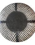 African Shield - Wooden Round Luna