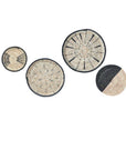 Malawi Basket Wall Decor Set - 4 Piece - Black / Natural