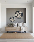 Malawi Basket Wall Decor Set - 2 Piece - Black / Natural