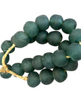 Ghanaian Glass Beads Imported - Teal