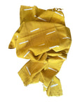 African Mudcloth Throw - Yellow Dash