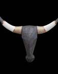 Hand-Carved Beaded Cow Skulls