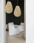 Rattan Pendant Lampshade - Tulip