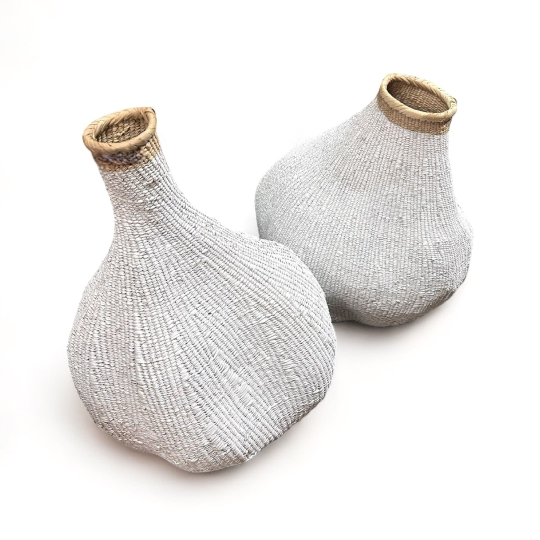 Garlic Gourds/Baskets - Black/Natural