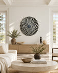 African Shield - Wooden Round Sun Burst
