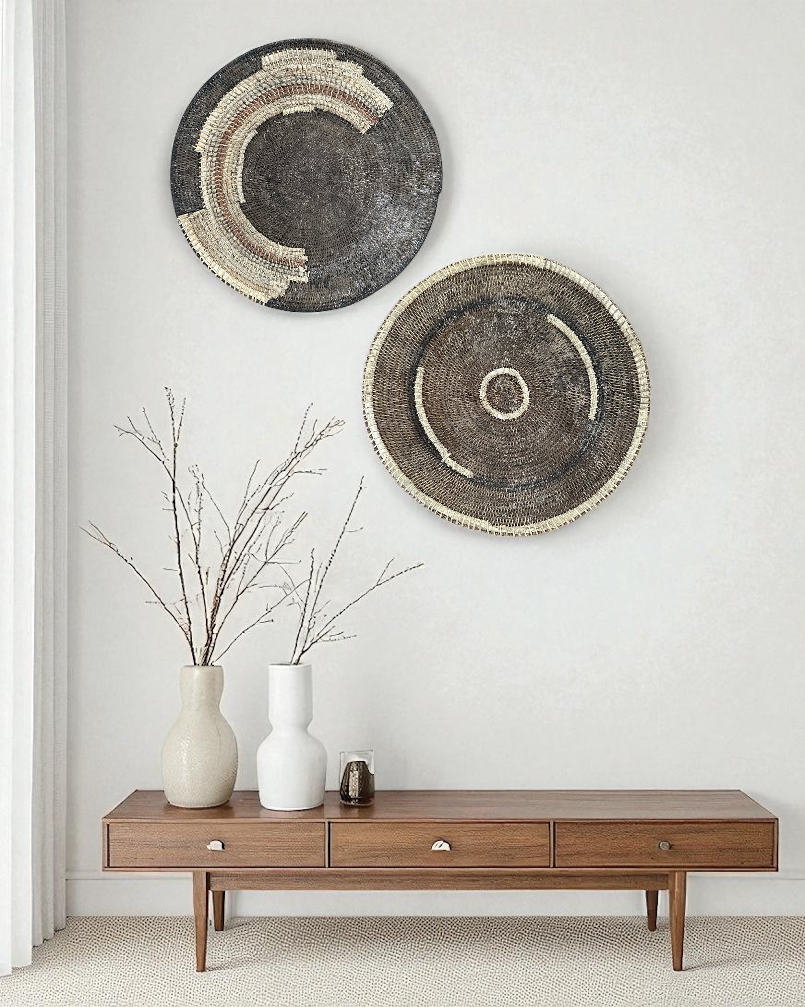 Vintage Makenge Baskets  - 4 piece set 45-50cm