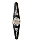 African Beaded King Shield - Black / White