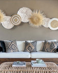 7 Piece White/Natural - Wall Gallery Set (Tonga, Sun Circles & Porcupine Baskets)