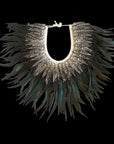 Black Feather/Shell Collar - Bali