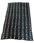 African Mudcloth Throw - Black