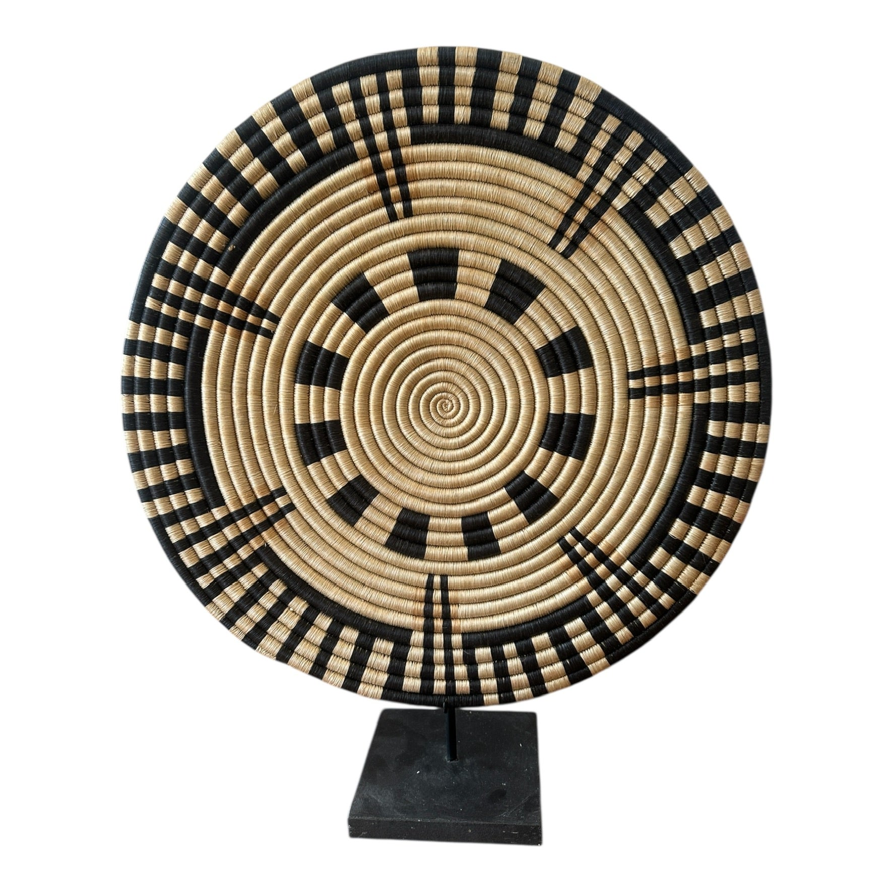 Rwanda FLAT Sisal Wall Baskets 38 40cm rwanda-flat-sisal-wall-baskets-38-40cm