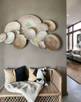 12 Piece Natural Super Wall - Wall Gallery Set (Tonga Baskets,Porcupine Baskets, Makenge Baskets)