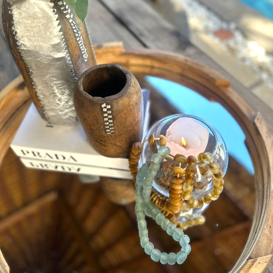 Ashanti Saucer Beads - Toffee