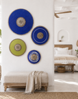 African Beaded Shields - 3 Piece set - A touch of African Blues