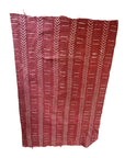 African Mudcloth Throw - Red/Rust