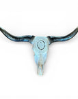 CowSkull - Skull Wall Decor White Finish - X Wide