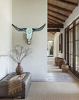 CowSkull - Skull Wall Decor White Finish - X Wide
