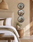 Rwanda Basket Wall Decor Set - 3 Piece Pattern/Naturals (Sisal Imported)