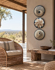 Rwanda Basket Wall Decor Set - 3 Piece Pattern/Naturals (Sisal Imported)