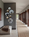 Rwanda Basket Wall Decor Set - 7 Piece Natural/Black/White (Sisal Imported)