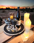 Stainless Steel Wine Goblets - Black/White