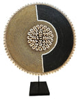 African Beaded Shield - Gold/Black