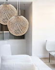 Rattan Pendant Lampshade - Round L