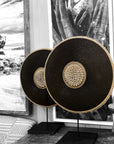 African Beaded Shield - Black - eyahomeliving