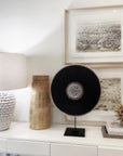 African Beaded Shield - Black - eyahomeliving
