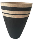 Wooden Containers/ Planters - Black Stripe