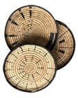 Malawi Basket Wall Decor Set - 5 Piece - Black / Natural