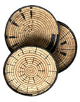 Malawi Basket Wall Decor Set - 5 Piece - Black / Natural