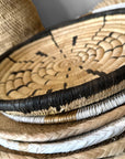 Malawi Basket Wall Decor Set - 5 Piece - Black / Natural