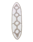 African Beaded King Shield - White