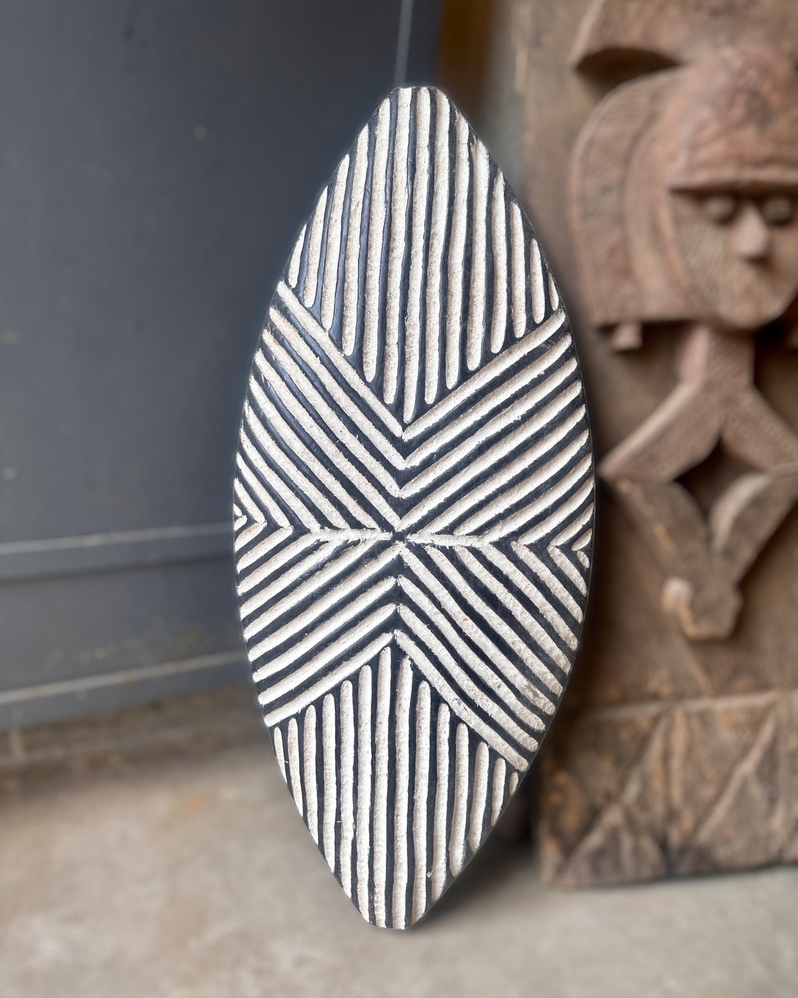 African Shield - Wooden Tribal