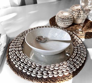Stainless Steel Underplate - Cowrie Shell