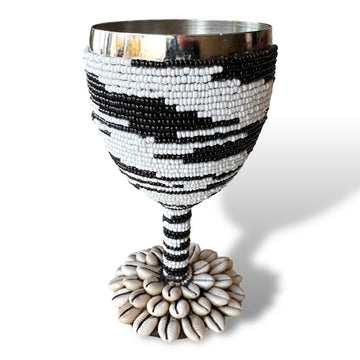 Stainless Steel Wine Goblets - Black/White
