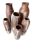 Vintage Tutsi Wooden Milk Container M 25cm - Rwanda