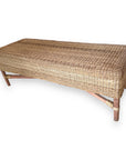 Malawi Cane Bench  - Solid Weave