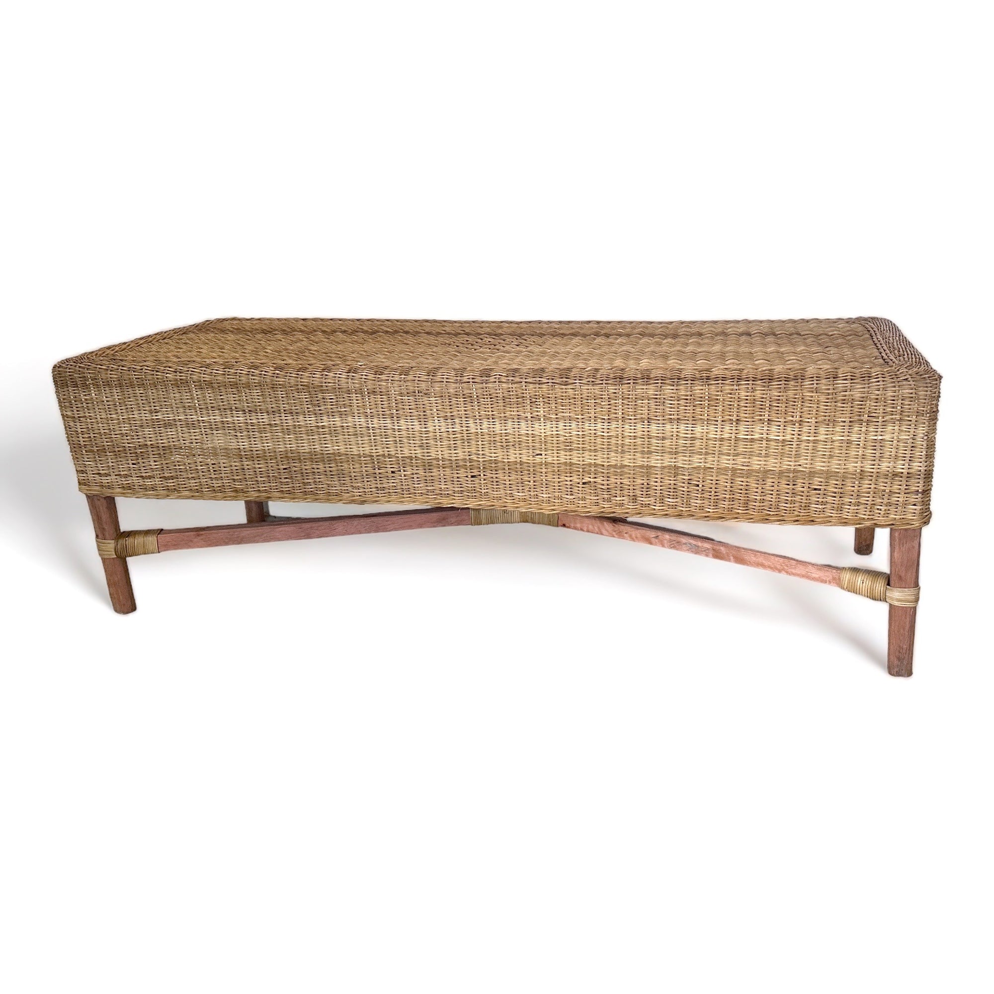 Malawi Cane Bench  - Solid Weave