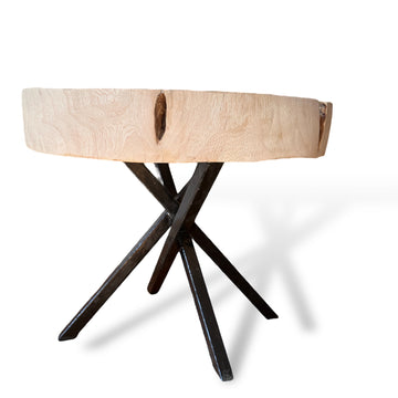 Criss Cross Wooden/Steel Table