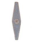 African Beaded King Shield - Navy/White NEW