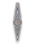 African Beaded King Shield - Black/White