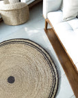 Malawi Rug - Natural Black Ring (2m)
