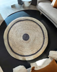 Malawi Rug - Natural Black Ring (2m)