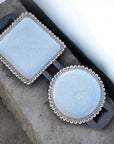 African Beaded Trays - Black (Large)